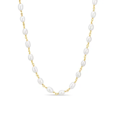 4,5 mm ketting met zoetwaterparel