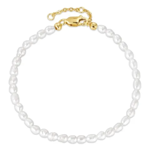 3,5 mm armband met zoetwaterparel