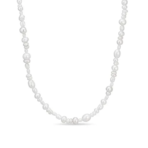 Verschillende maten ketting met zoetwaterparel
