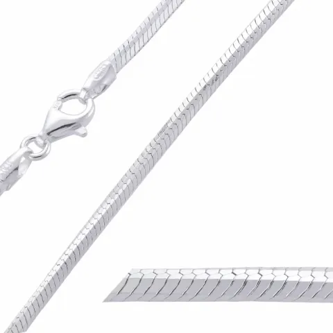 slangenketting in zilver 60 cm x 1,8 mm