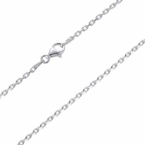 Eenvoudige kaart ankerketting in zilver 38 cm x 2,0 mm