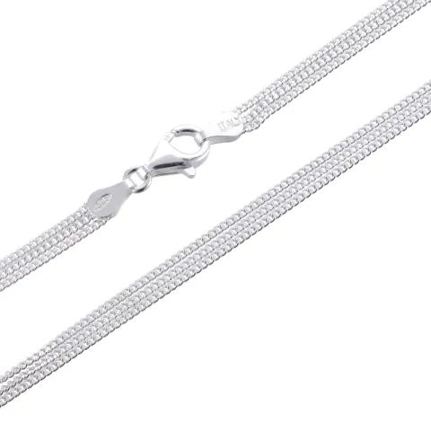 pantserketting in zilver 42 cm x 3 x 1,2 mm