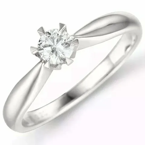 0,50 ct lab grown diamant ring in 14 karaat witgoud 0,50 ct