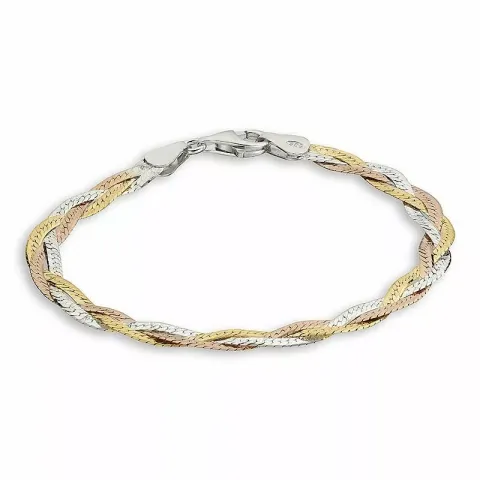 gedraaide armband in zilver