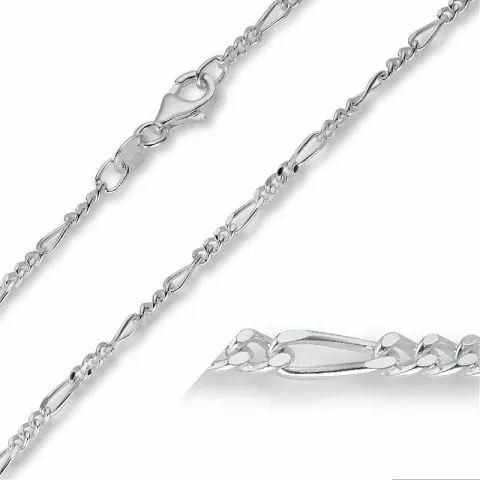 verzamelmonster figaro ketting in zilver  x 2 mm