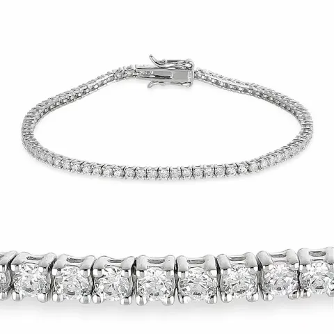 zirkoon tennisarmband in zilver x 2,6 mm