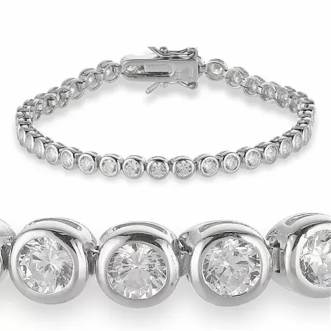 zirkoon tennisarmband in zilver x 4,2 mm