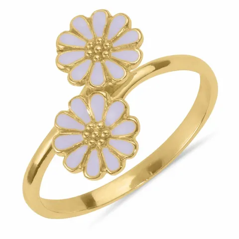 margriet paarse ring in verguld sterlingzilver - Maggie