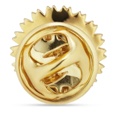 14 mm margriet broche in verguld sterlingzilver - Marie