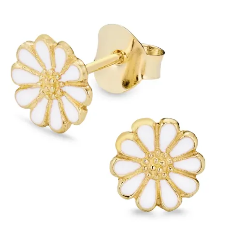 margriet oorbellen in verguld zilver - Maggie