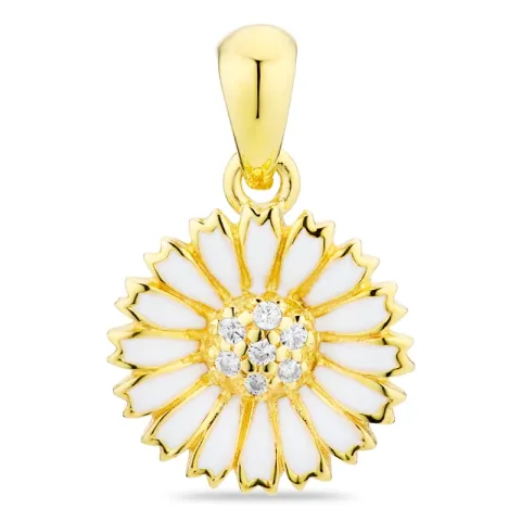 margriet zirkoon hanger in verguld sterlingzilver - Marie