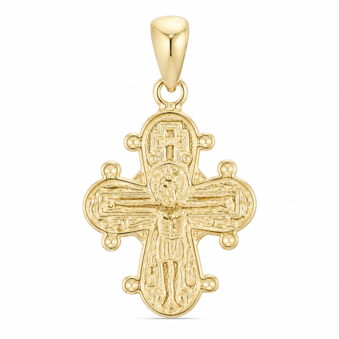 dagmarkruis hanger in verguld sterlingzilver