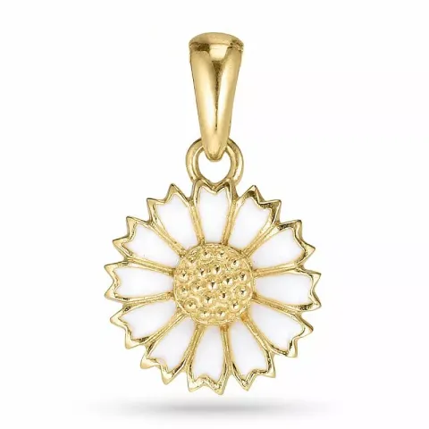 11 mm margriet hanger in verguld sterlingzilver - Marie