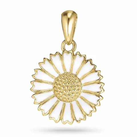 15 mm margriet hanger in verguld sterlingzilver - Marie