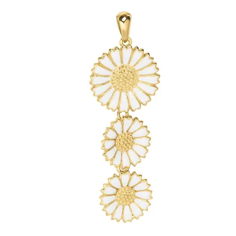 lang margriet hanger in verguld sterlingzilver - Marie