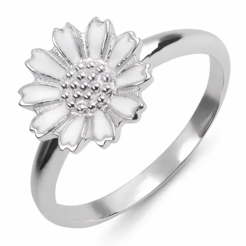 11 mm margriet ring in gerodineerd zilver