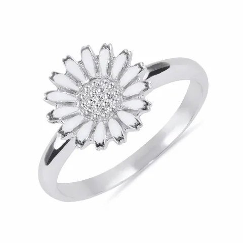 10 mm margriet ring in gerodineerd zilver