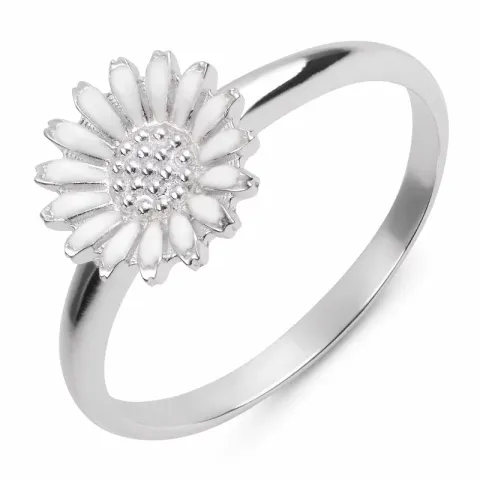 10 mm margriet ring in gerodineerd zilver