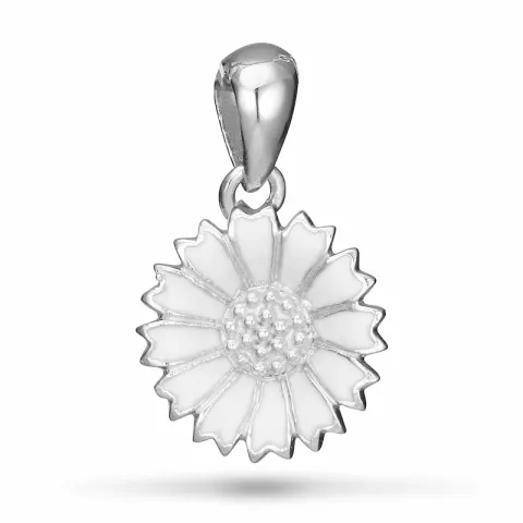 12 mm margriet hanger in gerodineerd zilver - Marie