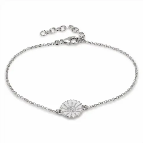 12 mm margriet ankerarmband in gerodineerd zilver - Marie