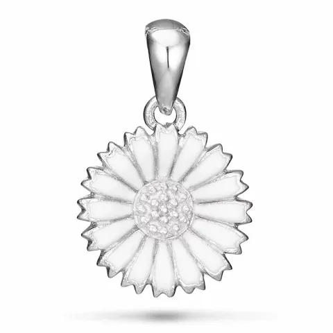 10 mm margriet hanger in gerodineerd zilver - Marie