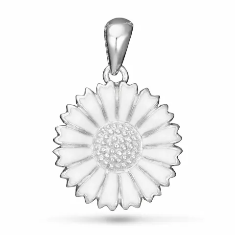 15 mm margriet hanger in gerodineerd zilver - Marie