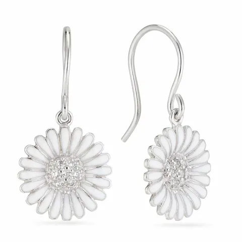 15 mm margriet oorbellen in zilver - Matilda