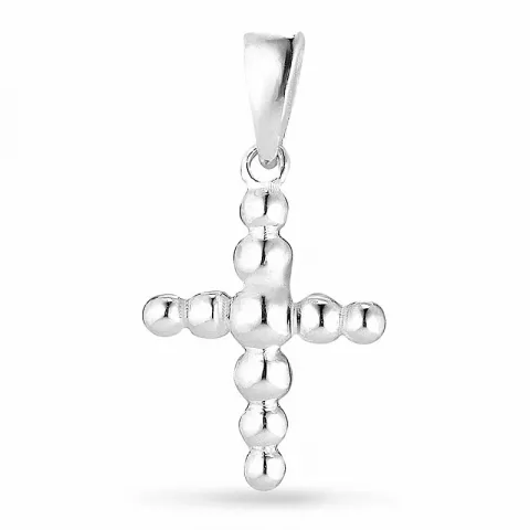 klein kruis hanger in zilver