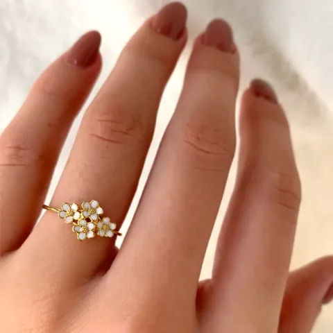margriet ring in verguld sterlingzilver - Majse