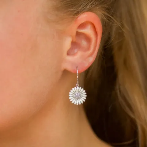 margriet oorbellen in zilver - Matilda