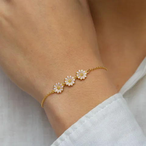 margriet paarse armband in verguld sterlingzilver - Maggie