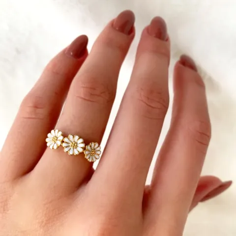 elegant margriet ring in verguld sterlingzilver - Maggie