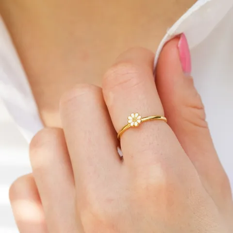 margriet ring in verguld sterlingzilver - Maggie
