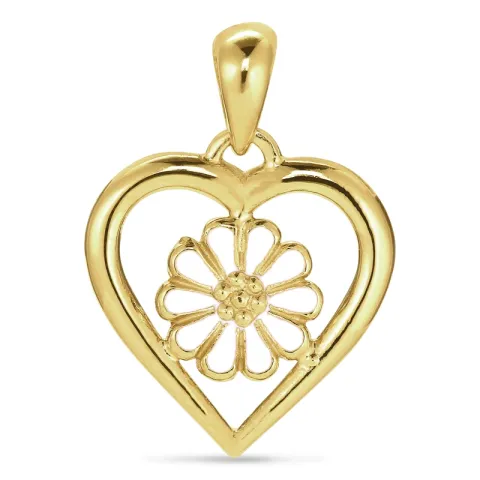 hart margriet hanger in verguld sterlingzilver - Maggie