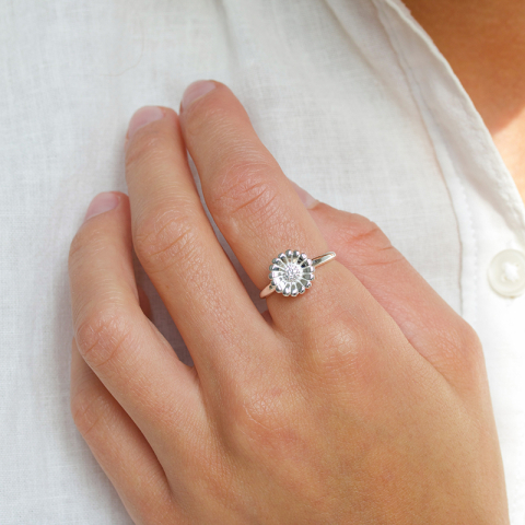 margriet zirkoon ring in zilver