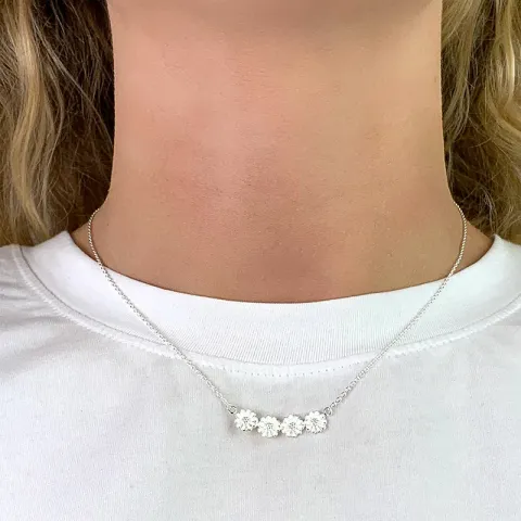 margriet ketting met hanger in zilver - Maggie
