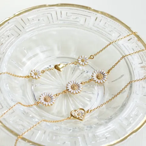 margriet armband in verguld sterlingzilver - Matilda