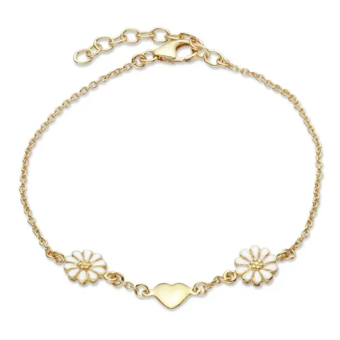 hart margriet armband in verguld sterlingzilver - Maggie
