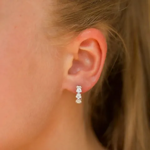 12 mm margriet creool in zilver - Majse