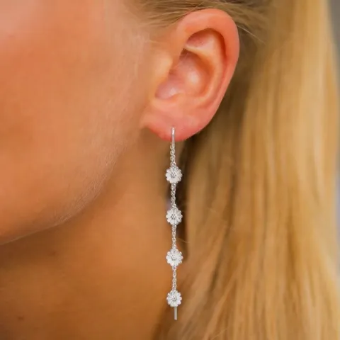 margriet ketting oorbellen in zilver - Maggie