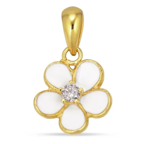 bloem hanger in verguld sterlingzilver - Majse