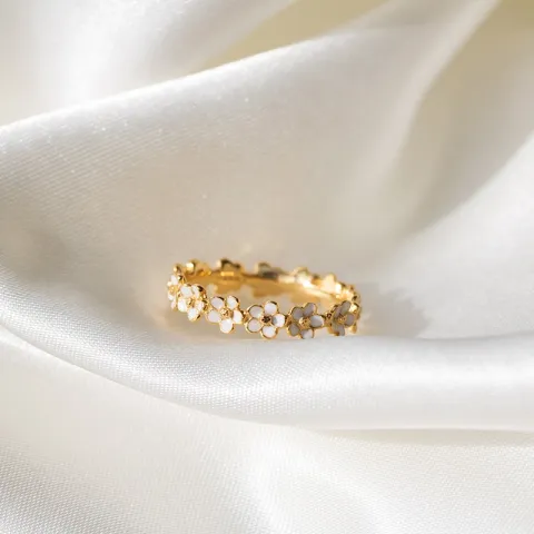 margriet ring in verguld sterlingzilver - Majse