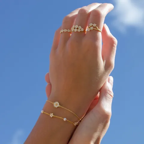 margriet ring in verguld sterlingzilver - Majse