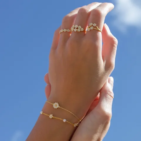 margriet ring in verguld sterlingzilver - Majse