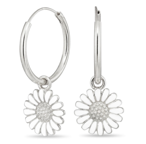 18 mm margriet creool in zilver - Matilda