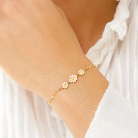 margriet roze armband in verguld sterlingzilver - Maggie