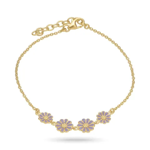 margriet paarse armband in verguld sterlingzilver - Maggie