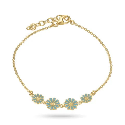 margriet blauwe armband in verguld sterlingzilver - Maggie
