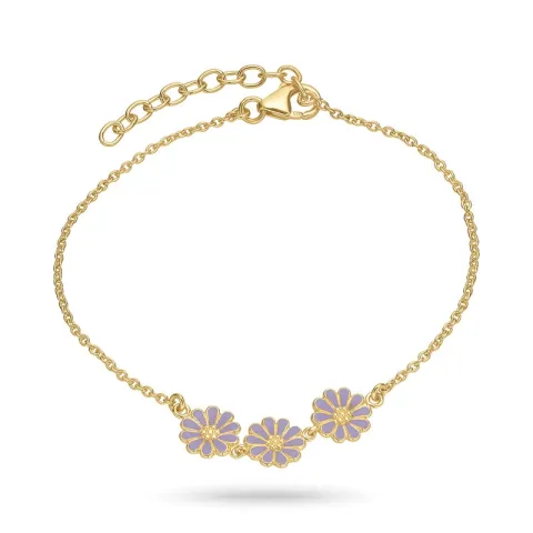 margriet paarse armband in verguld sterlingzilver - Maggie