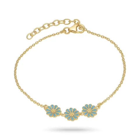 margriet blauwe armband in verguld sterlingzilver - Maggie